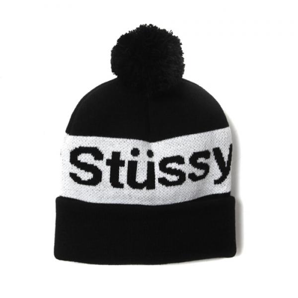 HELVETICA POM BEANIE-BLK